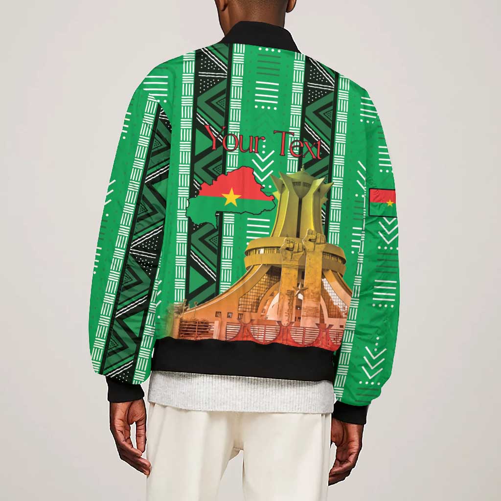 Burkina Faso Martyrs Day Personalized Bomber Jacket Monument des Heros Nationaux - African Pride