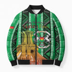 Personalized Burkina Faso Martyrs Day Bomber Puffer Jacket Monument des Heros Nationaux