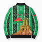 Personalized Burkina Faso Martyrs Day Bomber Puffer Jacket Monument des Heros Nationaux