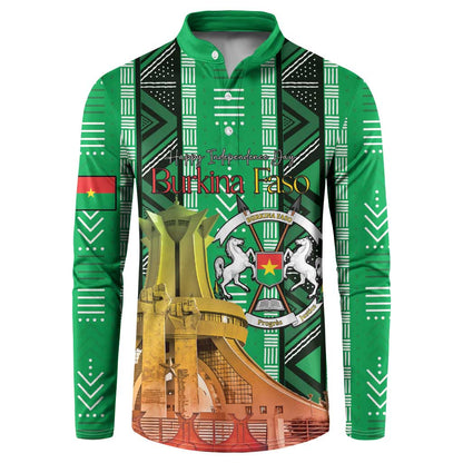Personalized Burkina Faso Martyrs Day Button Sweatshirt Monument des Heros Nationaux