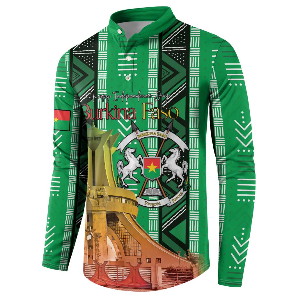 Personalized Burkina Faso Martyrs Day Button Sweatshirt Monument des Heros Nationaux