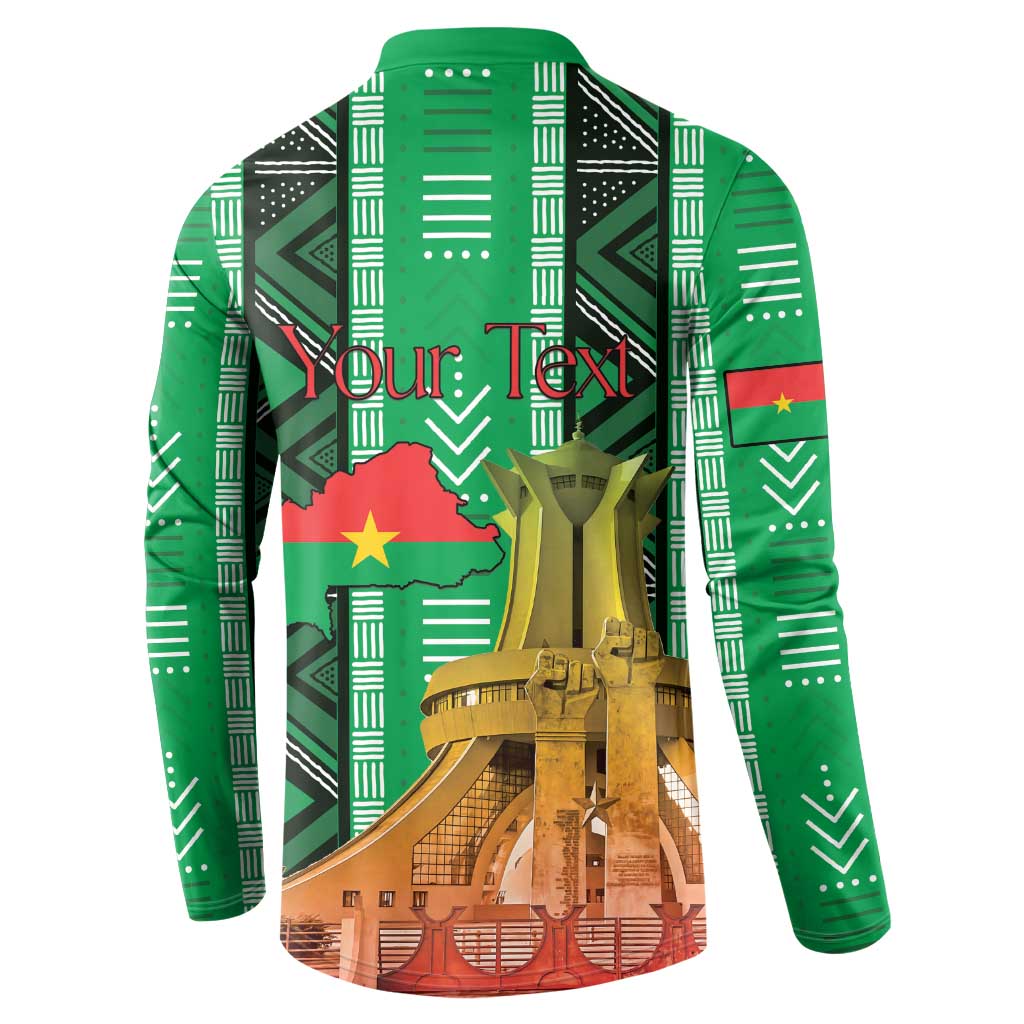 Personalized Burkina Faso Martyrs Day Button Sweatshirt Monument des Heros Nationaux