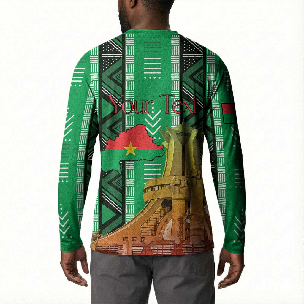Personalized Burkina Faso Martyrs Day Button Sweatshirt Monument des Heros Nationaux
