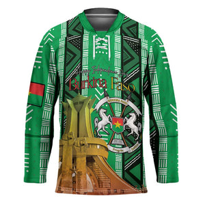 Personalized Burkina Faso Martyrs Day Hockey Jersey Monument des Heros Nationaux