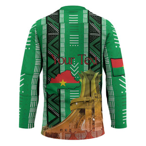 Personalized Burkina Faso Martyrs Day Hockey Jersey Monument des Heros Nationaux