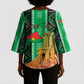 Personalized Burkina Faso Martyrs Day Kimono Sleeve Blouse Monument des Heros Nationaux