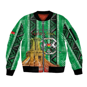 Burkina Faso Martyrs Day Personalized Sleeve Zip Bomber Jacket Monument des Heros Nationaux - African Pride