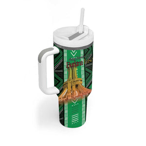 Burkina Faso Martyrs Day Personalized Tumbler With Handle Monument des Heros Nationaux - African Pride