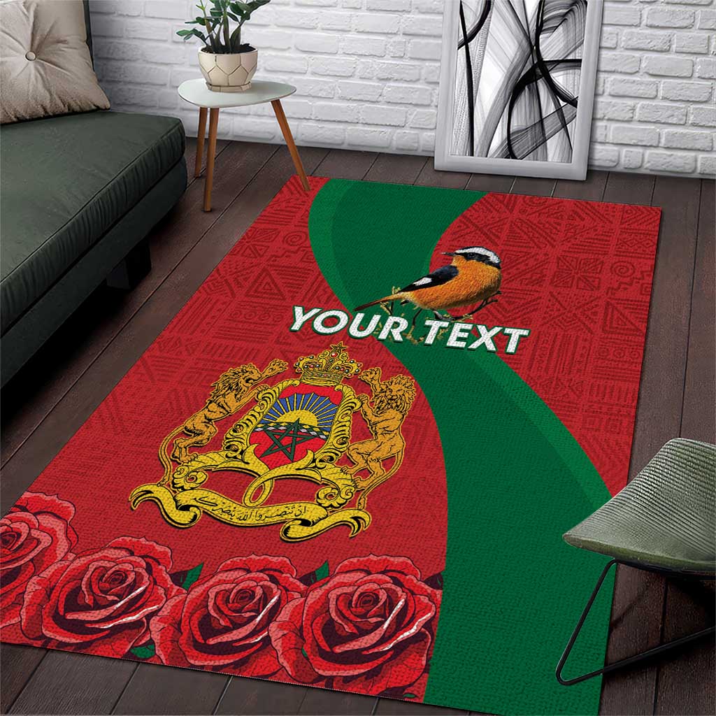 Personalised Afro Morocco Area Rug Happy Proclamation Day - African Pattern