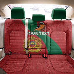 Personalised Afro Morocco Back Car Seat Cover Happy Proclamation Day - African Pattern