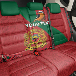 Personalised Afro Morocco Back Car Seat Cover Happy Proclamation Day - African Pattern