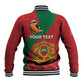 Personalised Afro Morocco Baseball Jacket Happy Proclamation Day - African Pattern