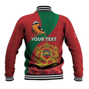 Personalised Afro Morocco Baseball Jacket Happy Proclamation Day - African Pattern