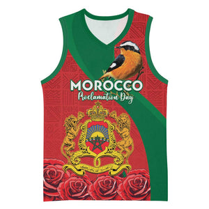 Personalised Afro Morocco Basketball Jersey Happy Proclamation Day - African Pattern LT15