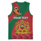Personalised Afro Morocco Basketball Jersey Happy Proclamation Day - African Pattern LT15
