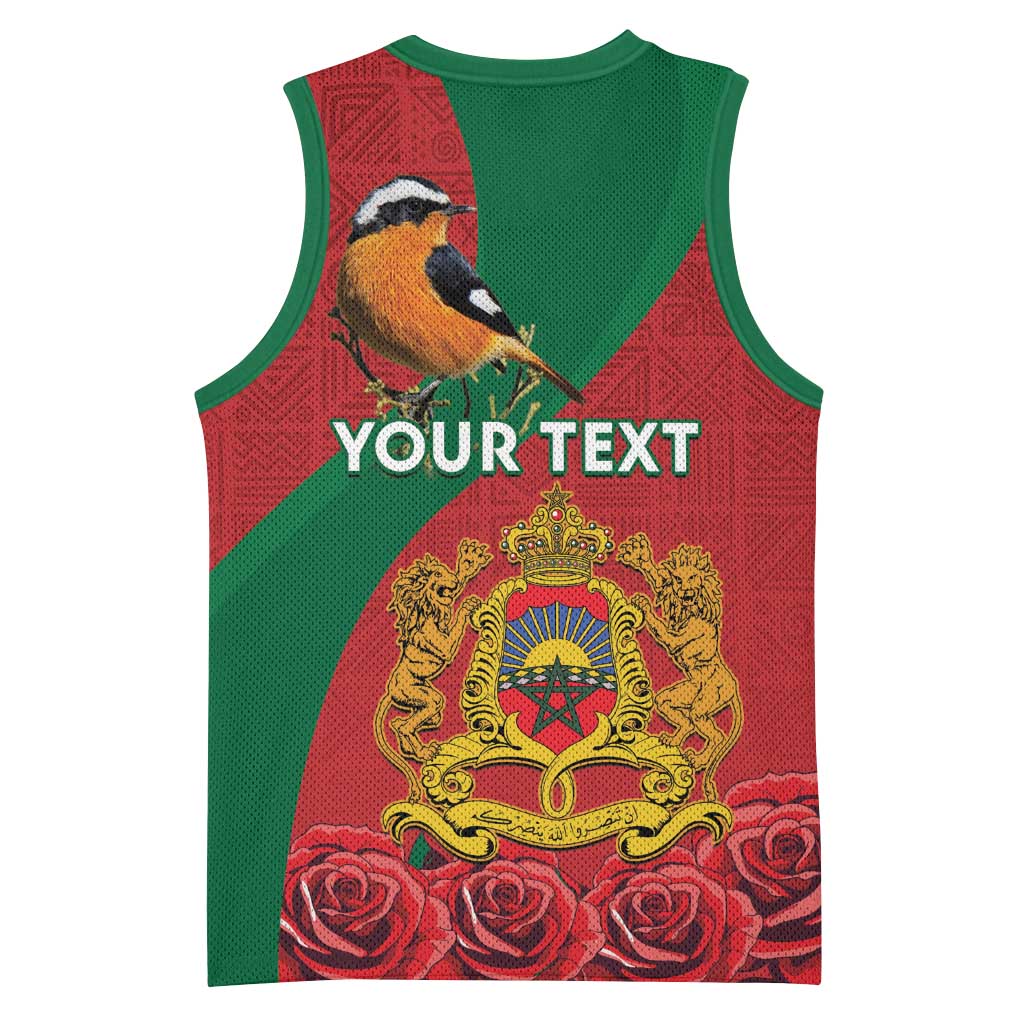 Personalised Afro Morocco Basketball Jersey Happy Proclamation Day - African Pattern LT15