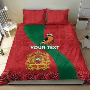 Personalised Afro Morocco Bedding Set Happy Proclamation Day - African Pattern