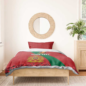 Personalised Afro Morocco Bedding Set Happy Proclamation Day - African Pattern