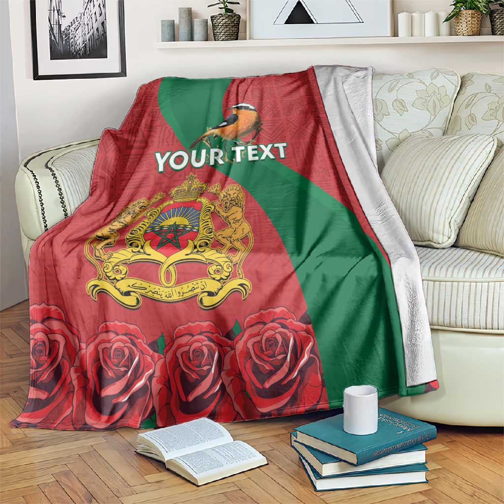 Personalised Afro Morocco Blanket Happy Proclamation Day - African Pattern