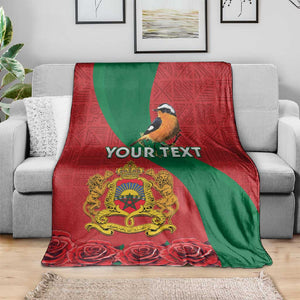 Personalised Afro Morocco Blanket Happy Proclamation Day - African Pattern