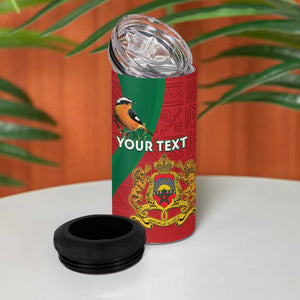 Personalised Afro Morocco 4 in 1 Can Cooler Tumbler Happy Proclamation Day - African Pattern