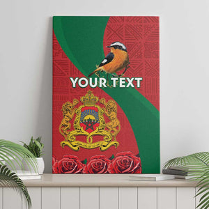 Personalised Afro Morocco Canvas Wall Art Happy Proclamation Day - African Pattern