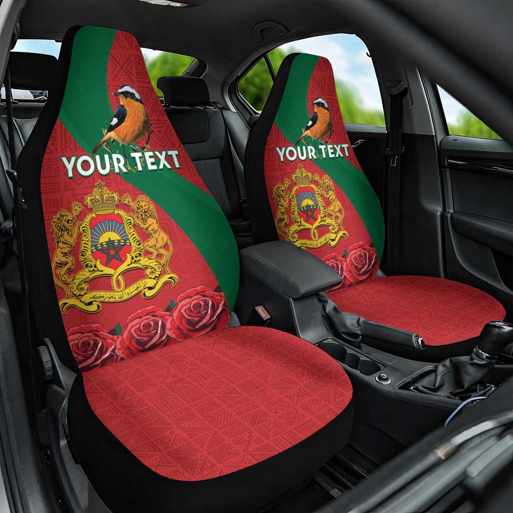 Personalised Afro Morocco Car Seat Cover Happy Proclamation Day - African Pattern