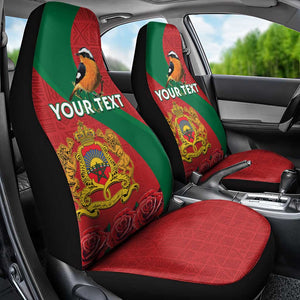 Personalised Afro Morocco Car Seat Cover Happy Proclamation Day - African Pattern