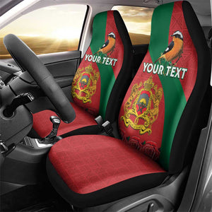 Personalised Afro Morocco Car Seat Cover Happy Proclamation Day - African Pattern