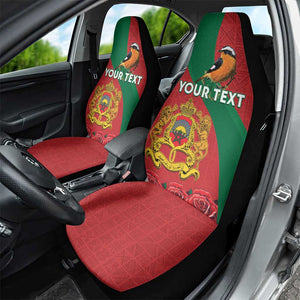 Personalised Afro Morocco Car Seat Cover Happy Proclamation Day - African Pattern