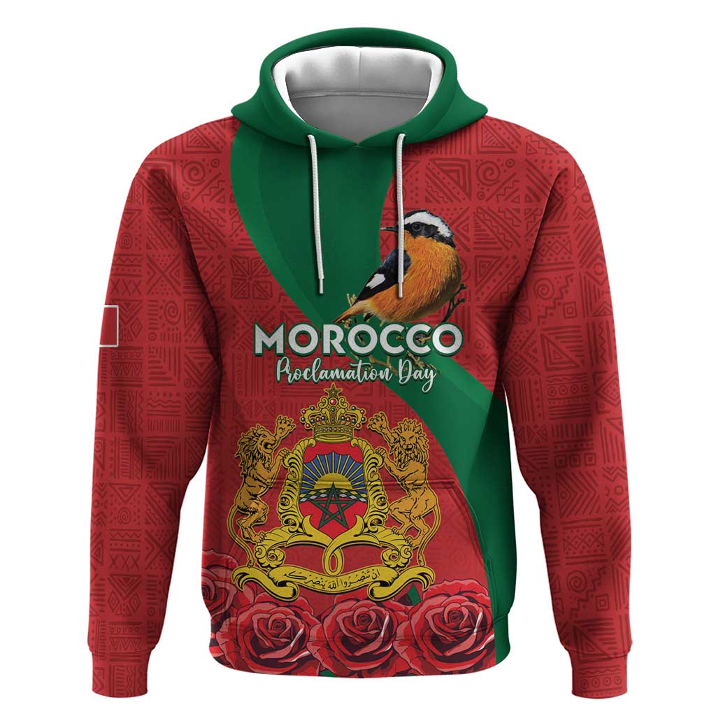 Personalised Afro Morocco Hoodie Happy Proclamation Day - African Pattern