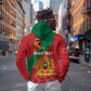 Personalised Afro Morocco Hoodie Happy Proclamation Day - African Pattern