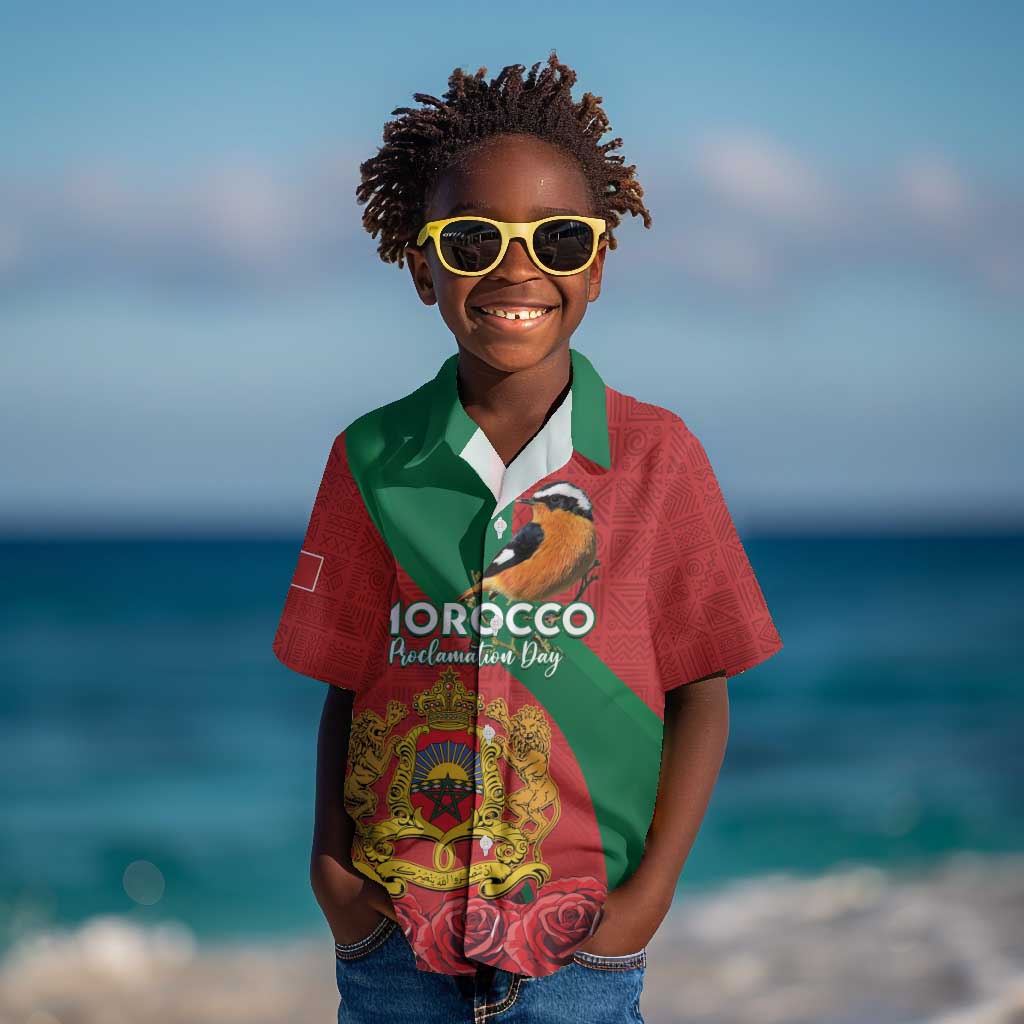 Personalised Afro Morocco Kid Hawaiian Shirt Happy Proclamation Day - African Pattern