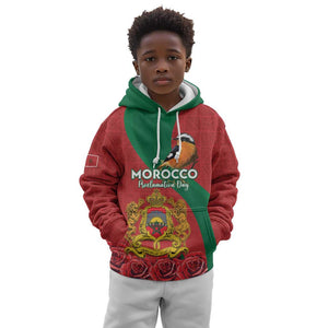 Personalised Afro Morocco Kid Hoodie Happy Proclamation Day - African Pattern