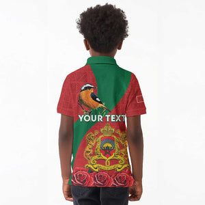 Personalised Afro Morocco Kid Polo Shirt Happy Proclamation Day - African Pattern