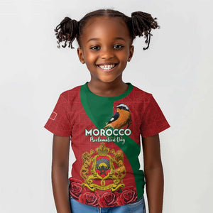 Personalised Afro Morocco Kid T shirt Happy Proclamation Day - African Pattern