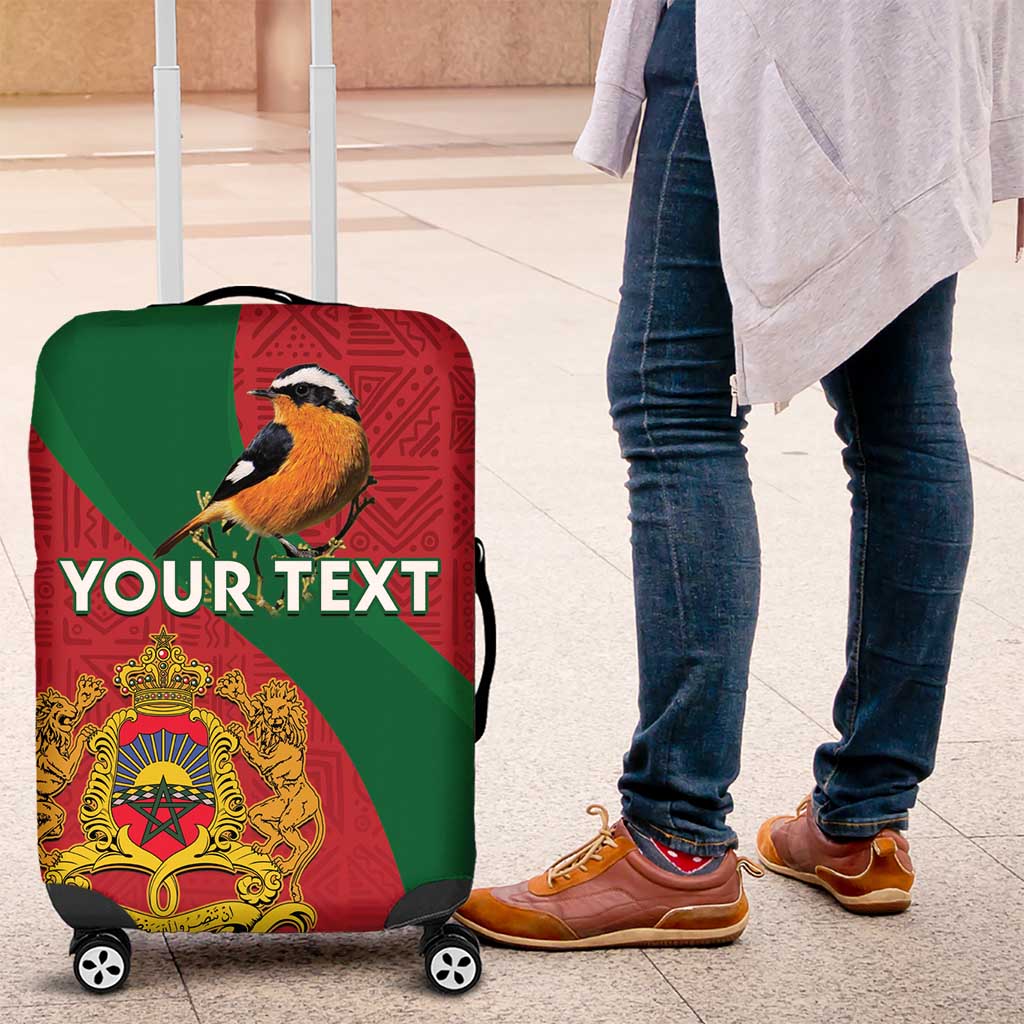 Personalised Afro Morocco Luggage Cover Happy Proclamation Day - African Pattern