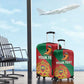 Personalised Afro Morocco Luggage Cover Happy Proclamation Day - African Pattern