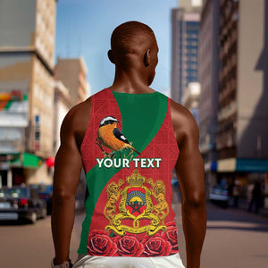 Personalised Afro Morocco Men Tank Top Happy Proclamation Day - African Pattern