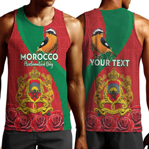 Personalised Afro Morocco Men Tank Top Happy Proclamation Day - African Pattern