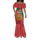 Personalised Afro Morocco Mermaid Dress Happy Proclamation Day - African Pattern