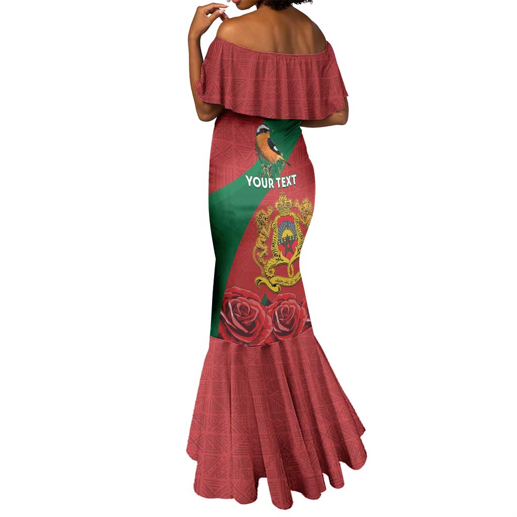 Personalised Afro Morocco Mermaid Dress Happy Proclamation Day - African Pattern