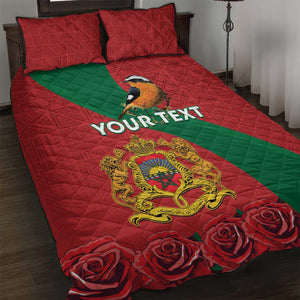 Personalised Afro Morocco Quilt Bed Set Happy Proclamation Day - African Pattern