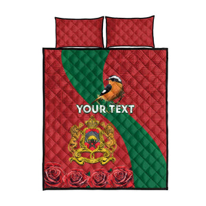 Personalised Afro Morocco Quilt Bed Set Happy Proclamation Day - African Pattern