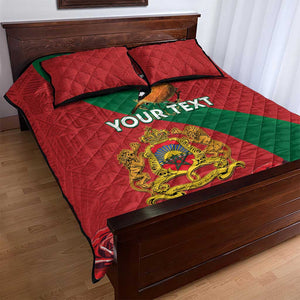 Personalised Afro Morocco Quilt Bed Set Happy Proclamation Day - African Pattern