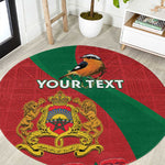 Personalised Afro Morocco Round Carpet Happy Proclamation Day - African Pattern