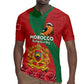 Personalised Afro Morocco Rugby Jersey Happy Proclamation Day - African Pattern