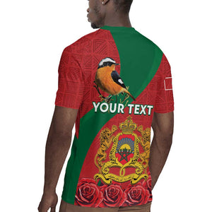 Personalised Afro Morocco Rugby Jersey Happy Proclamation Day - African Pattern