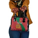 Personalised Afro Morocco Shoulder Handbag Happy Proclamation Day - African Pattern