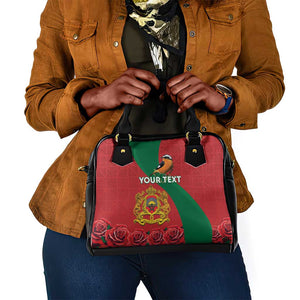 Personalised Afro Morocco Shoulder Handbag Happy Proclamation Day - African Pattern